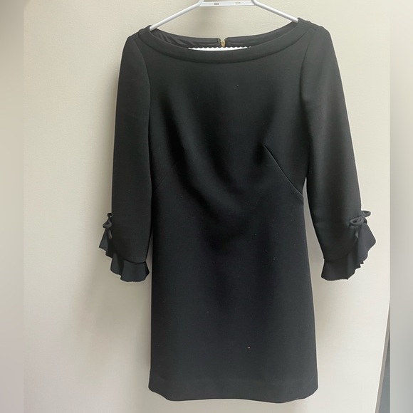 kate spade Dresses & Skirts - KATE SPADE - black half sleeve with ruffle and bow.l sleeves.